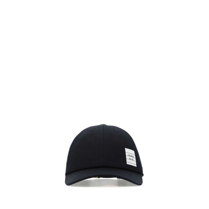 Thom Browne トム・ブラウン メンズ 帽子 MHC328A03788415 Midnight blue cotton baseball cap Blue L M S 【送料無料・関税込】