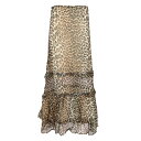 GANNI ガニー レディース スカート W0435943 Long chiffon skirt Animalier FR34 FR36 FR38 FR30 FR32 FR40 FR42 FR44 FR46 FR48 FR50 FR52 FR54 36 38 40 34 42 【送料無料・関税込】