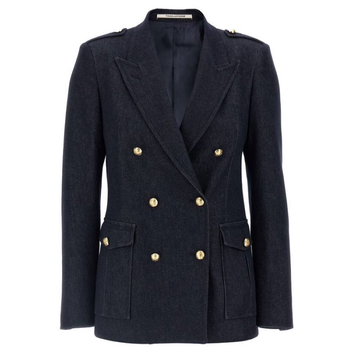 【送料無料・関税込】 タリアトーレ TAGLIATORE 'HEATHER' BLAZER ウィメンズ ウェア ジャケット & コート スーツ・ジャケット Blue IT38 IT40 IT42 IT44 IT46 IT48 IT50 46 女性 JHEATHER750013B1160