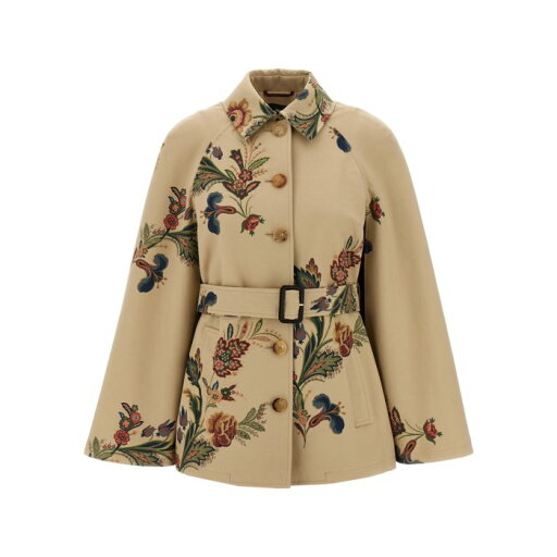 エトロ ETRO Floral print cape trench coat WRBD002499SA5M9X0804 Women コート・ダウン Multicolor IT40 IT42 【送料無料・関税込】 エトロ ETRO Floral print cape trench coat WRBD002499SA5M9X0804 Women コート・ダウン Multicolor IT40 IT42 【送料無料・関税込】