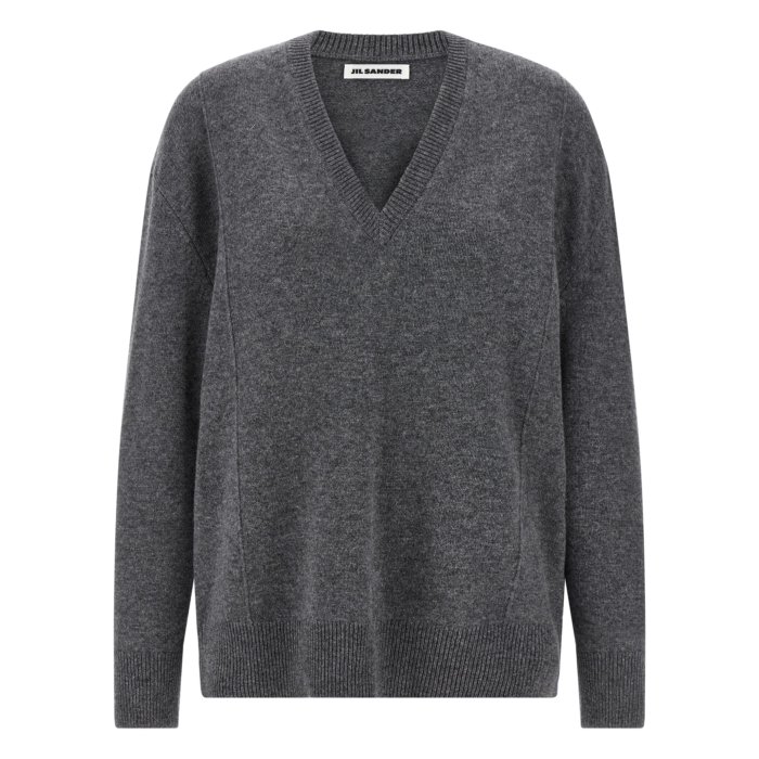 Jil Sander ���륵����� ��ǥ����� �˥åȡ����������������ǥ����� J03GP0168J14818026 Cashmere sweater Gray...