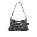 ディースクエアード Dsquared2 Gothic Belt Black Calf Leather Clutch CLW0036046034472124 Women クラッチバッグ・ポーチ Black onesize 【送料無料・関税込】
