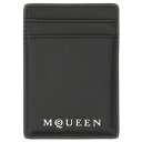 アレキサンダー・マックイーン Alexander McQUEEN MAGNETIC CARD HOLDER WITH LOGO 8361401AAU61080 Men 財布・カードケース BLACK onesize 【送料無料・関税込】