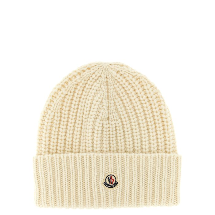 Moncler モンクレール レディース 帽子 K20933B00035M4281034 Wool and cashmere beanie White onesize 【送料無料・関税込】(4)