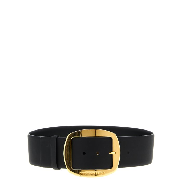 Dolce & Gabbana ドルチェガッバーナ レディース ベルト・サスペンダー BE4608AW84480999 Maxi buckle belt Black 75cm 80cm 85cm 90cm 95cm 80 90 85 【送料無料・関税込】