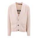 バルマン Balmain Cotton blend cardigan with back logo メンズ ウェア トップス ニット・セーター・カーディガン B...