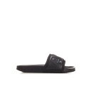 アンブッシュ AMBUSH Leather branded sliders in black BMIC001S21LEA0011010 Men サンダル Bla...