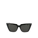 バレンシアガ Balenciaga Black squared cat-eye sunglasses その他 Black 55 BB0046S001 【送料無料...