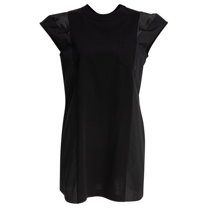 サカイ sacai Cotton jersey dress 2507912001 Women ワンピース・ドレス・オールインワン Black 1 2 3 【送料無料・関税込】
