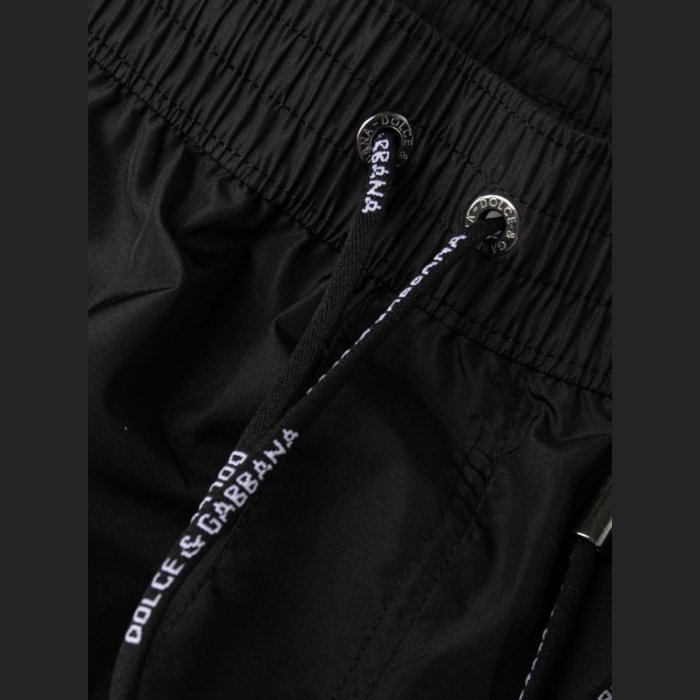 Dolce & Gabbana ドルチェガッバーナ メンズ スイムウェア M4E48TONO06N0000 Boxer swimsuit with logo tag N0000 NERO 4 3 5 【送料無料・関税込】