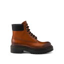 プラダ Prada Leather Boots 2TE205FG0013G21F0046 Men ブーツ Brown 10 5.5 5 6.5 6 8.5 7....