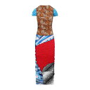 マリーン セル MARINE SERRE Midi dress WDR245CJER0003IT99 Women ワンピース・ドレス・オールインワン Brown...
