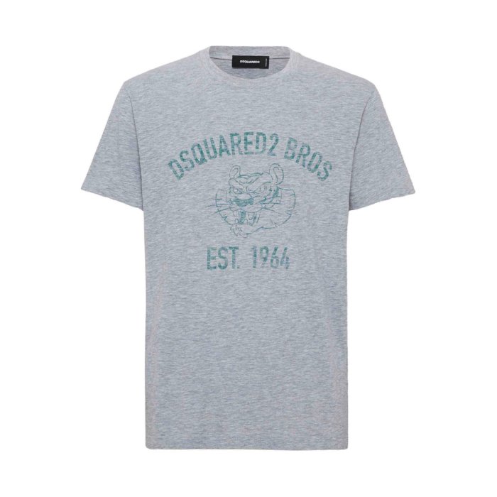 D squared2★グレーのコットンTシャツ★送関込 楽天市場】ディースクエアード(カラーグレー)(Tシャツ