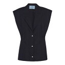 プラダ Prada Sleeveless Wool Blazer P567OHSOOO14XIF0124 Women カジュアルジャケット・ベスト Dark B...