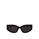 バレンシアガ Balenciaga Sunglasses BB0324SK008 Women サングラス・アイウェア Blue 55 【送料無料・関税込】