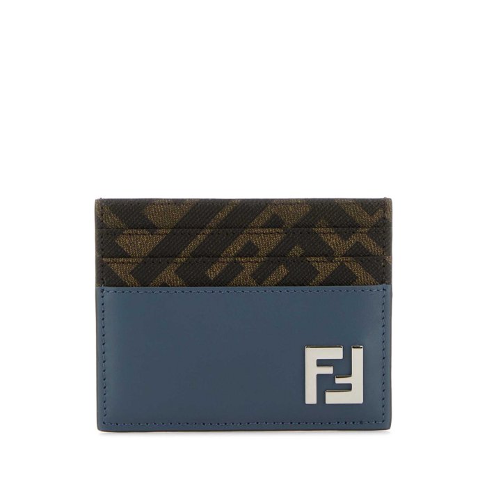 FENDI �ե���ǥ� ��� ���ۡ������ɥ����� 7M0164AFF2F1SCC Multicolor leather and canvas cardhold...