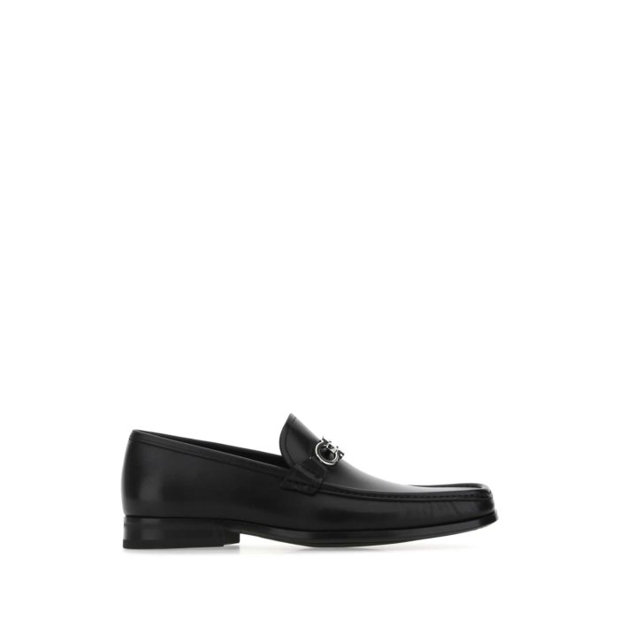 【楽天ブラックフライデー最大80%OFF+P2倍~】FERRAGAMO フェラガモ メンズ ローファー 02A8816860842ENERO Black leather loafers Black 5 5.5 6 6.5 7 7.5 8 8.5 9 9.5 10 11 12 【送料無料・関税込】