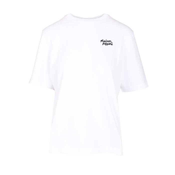 Maison Kitsune メゾン キツネ レディース Tシャツ・カットソー PW00114KJ0119O102 Comfort fit T-shirt White 3XL 4XL 5XL L M S XL XS 2XL 2XS 【送料無料・関税込】