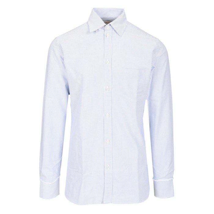 【楽天スーパーセール 最大80%OFF+P2倍~】Golden Goose ゴールデングース メンズ シャツ・ブラウス GMP00246P00054880197 striped cotton shirt White S XL L M 3XL 4XL 5XL XS 2XL 2XS 3XS 【送料無料・関税込】