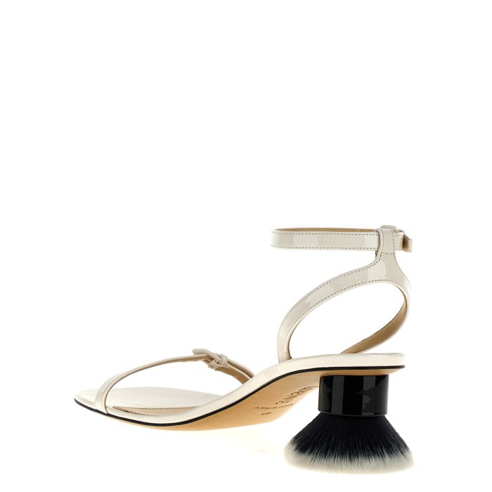 LOEWE ������ ��ǥ����� ������� L814465X904768 'Petal Brush' sandals White/Black IT36 IT37 IT38 IT39 IT40 IT34 IT34/2 IT35 IT35/2 IT36/2 IT37/2 IT38/2 IT39/2 IT4 IT41 IT41/2 IT42 37 38 39 40 36 ������̵�������ǹ���