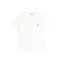 ヴァレンティノ Valentino Garavani T-Shirt Jerseyregular Patch Logo Avorio VMG10VAQ8A03 Men Tシャツ・カットソー Cream XL S M L 【送料無料・関税込】