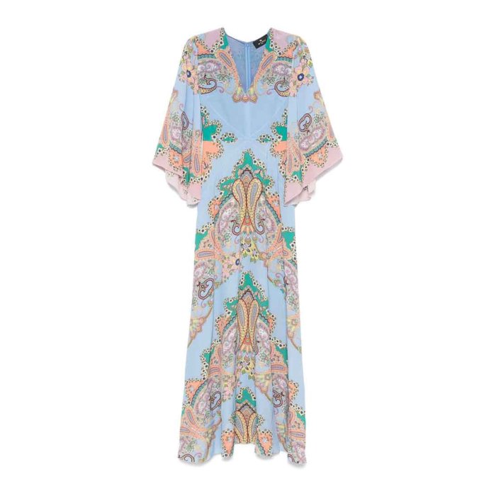 エトロ ETRO Dress 99SP1B9WRHA0284X0873 Women ワンピース・ドレス・オールインワン Blue 40 【送料無料・関税込】