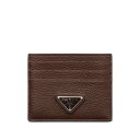 プラダ Prada GRAINED LEATHER CARD HOLDER 2MC0252E54F0038 Men 財布・カードケース F0038 BRUCIA...