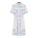 ヴェルサーチェ VERSACE Cameo Silk Twill Shirt Dress 10199521A144375PD60 Women ワンピース・ドレス...