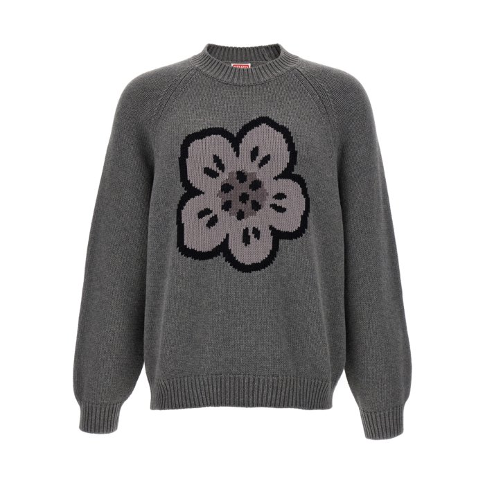 【楽天ブラックフライデー最大80%OFF+P2倍~】KENZO ケンゾー メンズ ニット・セーター・カーディガン FF65PU7443LA93 'Boke Flower' sweater Gray 3XL 4XL 5XL L M S XL XS 2XL 2XS 【送料無料・関税込】