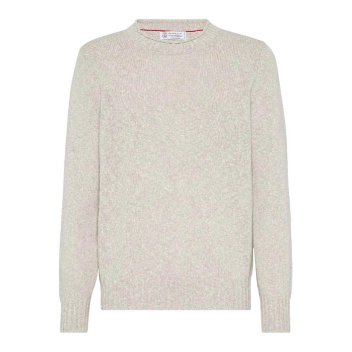 Brunello Cucinelli ブルネロ・クチネリ メンズ ニット・セーター・カーディガン M26504700C4145 Sweater Light Grey 56 54 【送料無料・関税込】