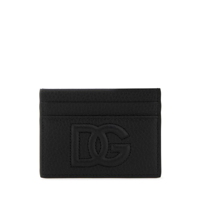 【楽天ブラックフライデー最大80%OFF+P2倍~】Dolce & Gabbana ドルチェガッバーナ メンズ 財布・カードケース BP0330AT48980999 Black leather card holder Black onesize 【送料無料・関税込】