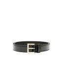 プラダ Prada Logo-plaque patent leather belt 1CC573069F0002 Women ベルト・サスペンダー Black ...