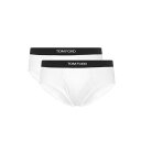 トムフォード TOM FORD CONFEZIONE DA DUE BOXER T4XC11040100 Men アンダーウェア WHITE S M XL 【送料無料・関税込】