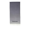 フェラガモ FERRAGAMO gradient effect cashmere scarf SRSHADENAVY Women スカーフ・マフラー Blue ...