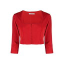 【楽天スーパーセール 最大75%OFF+P2倍】Acne Studios アクネ ストゥディオズ レディース シャツ・ブラウス AC0553RED Cropped Blouse Red 38 【送料無料・関税込】
