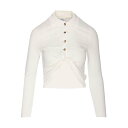 クレージュ Courr?ges Pole 225JPO048JS01930001 Women ポロシャツ White S M XS L 【送料無料・関税込】