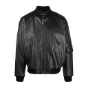 ドルチェガッバーナ Dolce & Gabbana Leather zip-up bomber jacket G9AKKLHULPCN0000 Men カジュア...