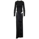 ジ・アティコ THE ATTICO Long draped dress 250WCW00209100 Women ワンピース・ドレス・オールインワン Black...