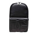 【楽天スーパーセール 最大75%OFF+P2倍】Dolce & Gabbana ドルチェガッバーナ メンズ バックパック BM2436A803480999 Leather Backpack With Embossed Dg Logo Black onesize 【送料無料・関税込】