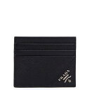 プラダ Prada Logo card holder 2MC223QMEF0002 Men 財布・カードケース Black onesize 【送料無料・関税込】