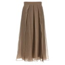 Brunello Cucinelli ブルネロ・クチネリ レディース スカート MP940G3875C8909 'Paneled Circle' skirt Gray IT36 IT38 IT40 IT42 IT44 IT46 38 36 46 44 42 40 【送料無料・関税込】