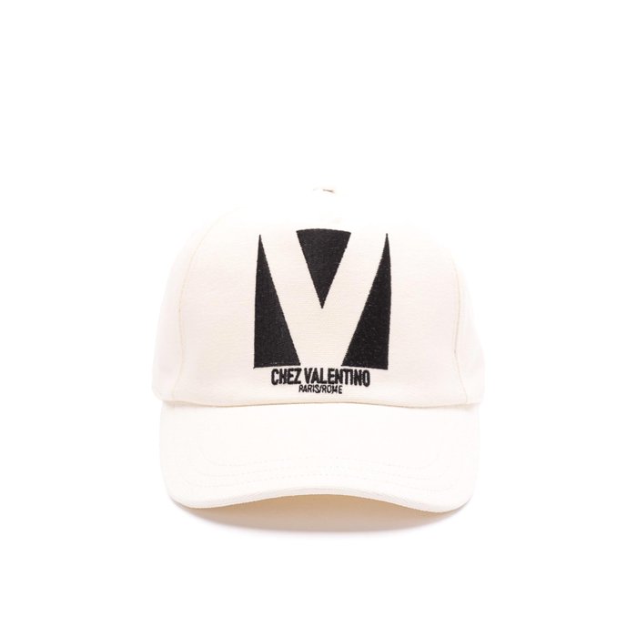 楽天Stok（ストック）ヴァレンティノ Valentino Garavani Chezmaisonvalentino Baseball Hat 6Y2HDA41WGJ0AN Men 帽子 White 60 59 58 【送料無料・関税込】