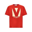 ヴァレンティノ Valentino Garavani Valentino Garavani 'Chez Valentino' T-shirt V3MG16PAQ9157 Men Tシャツ・カットソー Red L M XL 【送料無料・関税込】
