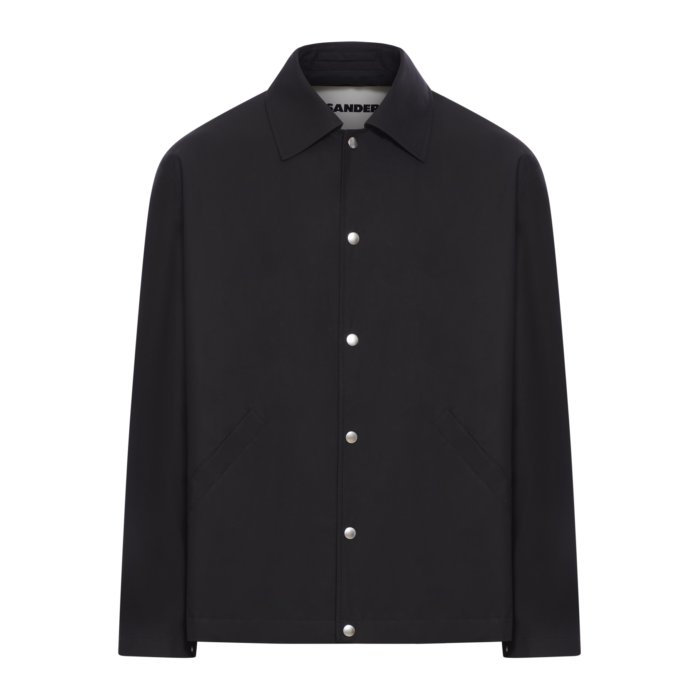 【楽天ブラックフライデー最大80%OFF+P2倍~】Jil Sander ジルサンダー メンズ カジュアルジャケット J23BN0003J45026001 COTTON BLOUSON Black IT50 IT48 IT52 48 50 52 46 54 44 56 【送料無料・関税込】