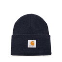 【楽天スーパーセール 最大75%OFF+P2倍】Carhartt WIP カーハート メンズ 帽子 I020175VEXX "Acrylic Watch Hat" hat Blue IT0 【送料無料・関税込】