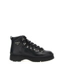 プラダ Prada Logo leather ankle boots 2TE201FG000070F0002 Men ブーツ Black 10 11 6 7 8...