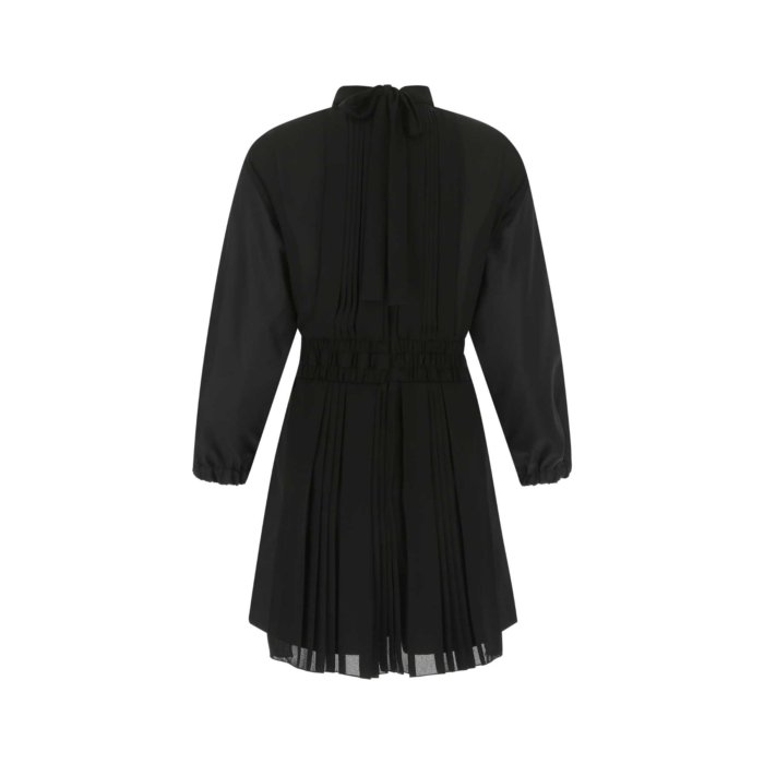 Prada プラダ レディース ワンピース・ドレス・オールインワン P256GTS22211FSF0002 Black Re-Nylon and crepe jumpsuit Black 36 38 40 【送料無料・関税込】