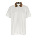 バーバリー Burberry 'Cody' polo shirt 8071621WHITE Men ポロシャツ White L M S XL XS 2XL 3X...