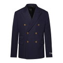 VERSACE ヴェルサーチェ メンズ スーツ・ジャケット 10132831A098381UI20 Double breasted blazer Dark Bl...