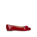 フェラガモ FERRAGAMO Ballerinas 592125567 Women フラットシューズ Red 6 5.5 9 8 7 【送料無料・関税込】